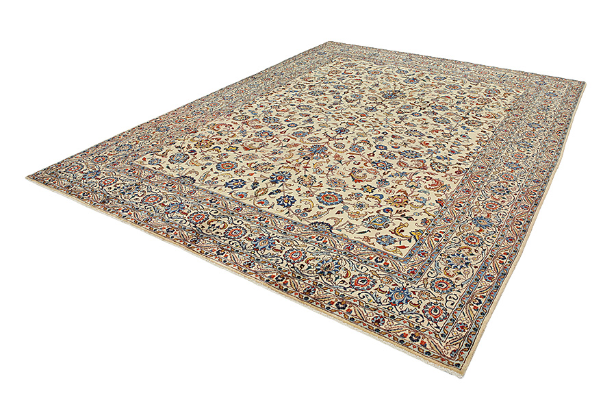 Kashan Perzisch Tapijt 386x298 - Afbeelding 2