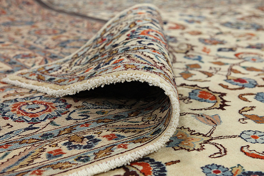 Kashan Perzisch Tapijt 386x298 - Afbeelding 4