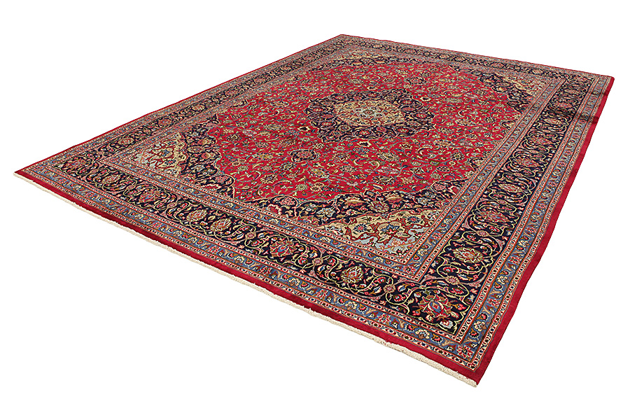 Kashan Perzisch Tapijt 395x297 - Afbeelding 2