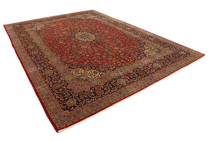Kashan Perzisch Tapijt 415x300 - Afbeelding 1