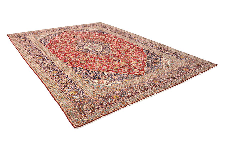 Kashan Perzisch Tapijt 410x295 - Afbeelding 1