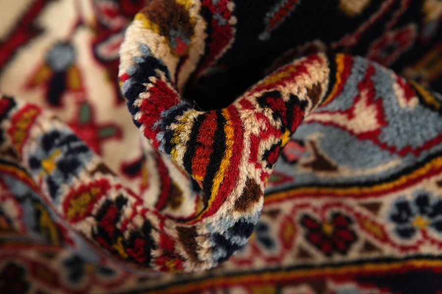 Kashan Perzisch Tapijt 398x290 - Afbeelding 6