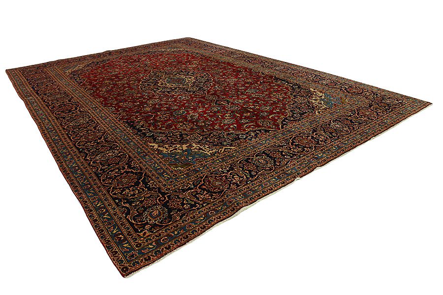 Kashan Perzisch Tapijt 408x290 - Afbeelding 1